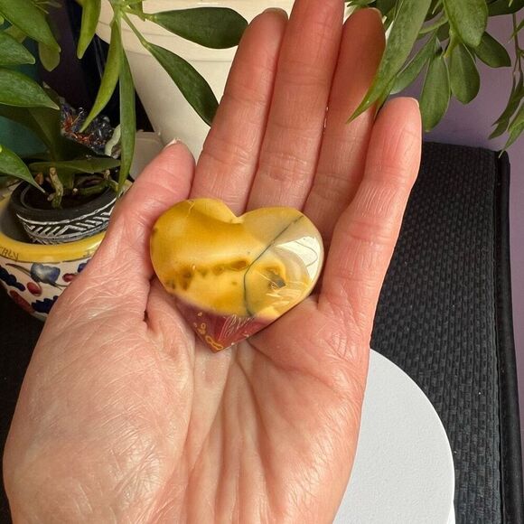 Mookaite Jasper Crystal Heart (#9) - Picture 2 of 9